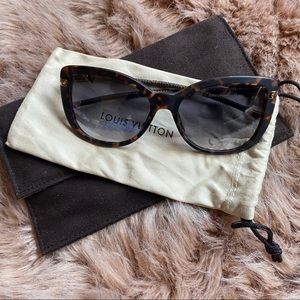 Louis Vuitton Tortoise Charlotte Fold Sunglasses